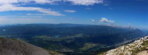Panorama Julských Alp s Triglavem