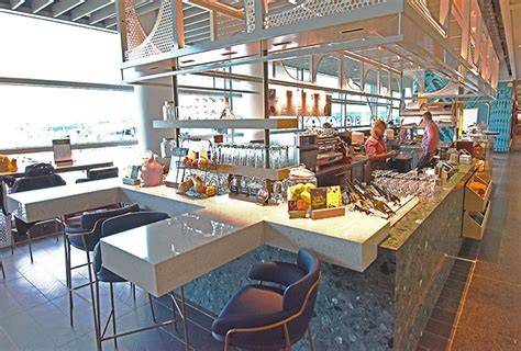 Restaurace na letišti Hamad v Dauhá
