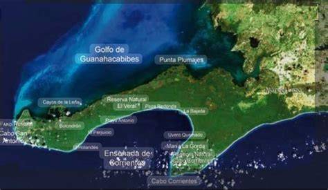 Mapa národního parku Guanahacabibes
