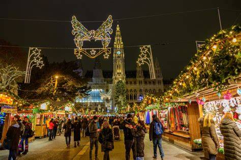 Vánoční trh Rathausplatz ve Vídni