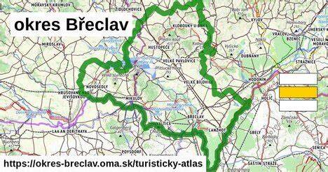 mapa trasy Břeclav Mikulov přes Lednici