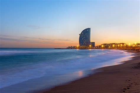 Barcelona pláže a pobřeží Středozemního moře