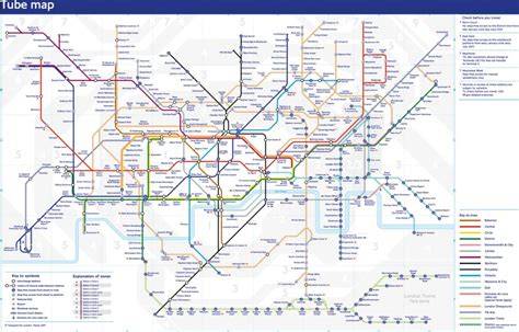 Londýnské metro mapa linky zóny