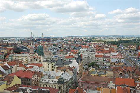 Výhled z věže katedrály Plzeň