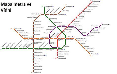 Aktuální mapa vídeňského metra PDF