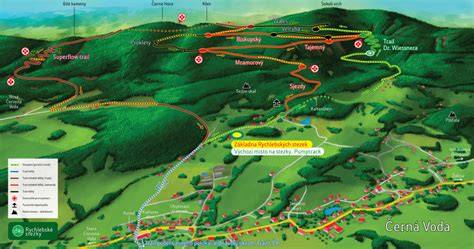 Mapa trailů Rychlebských stezek