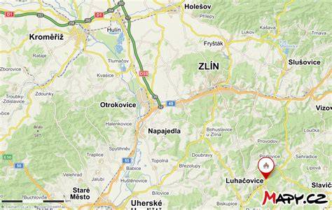 Mapa adresy Leoš Janáček 379 Luhačovice