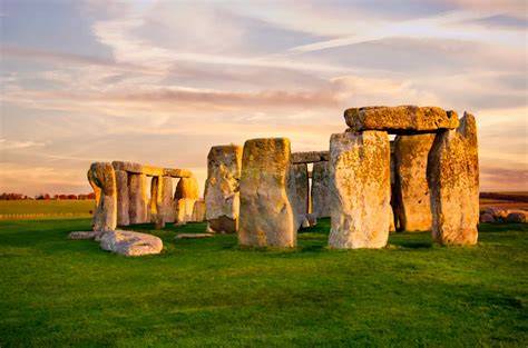 Stonehenge v anglické krajině