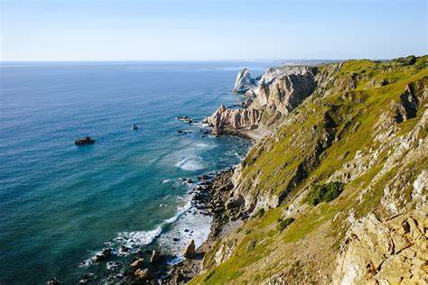 Cabo da Roca pobřeží Atlantského oceánu