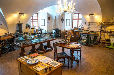 Historická sbírka seker v muzeu Konice