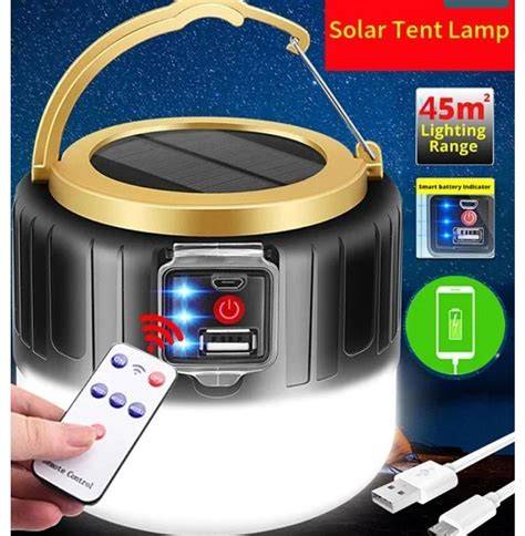 Vodotěsná LED kempingová lampa IP65 v dešti