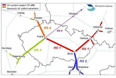 Mapa letišť v Německu a spojení z Prahy