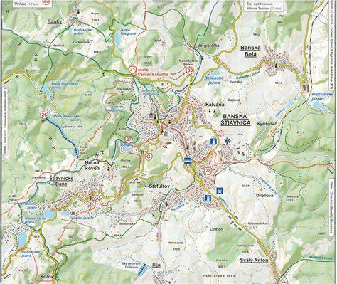 Turistická mapa Beskyd s turistickými trasami