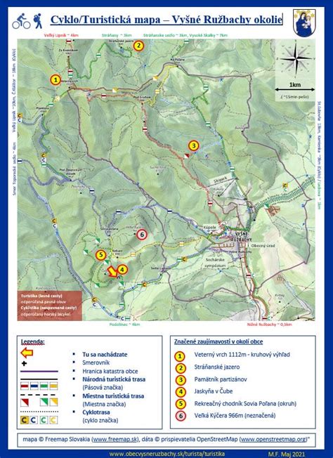Turistická mapa trasy k Bukovci