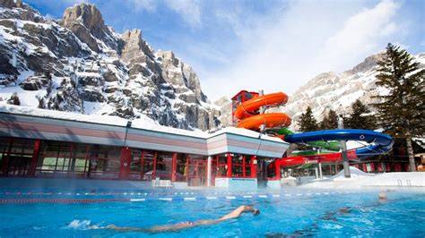 Termální bazény lázní Leukerbad