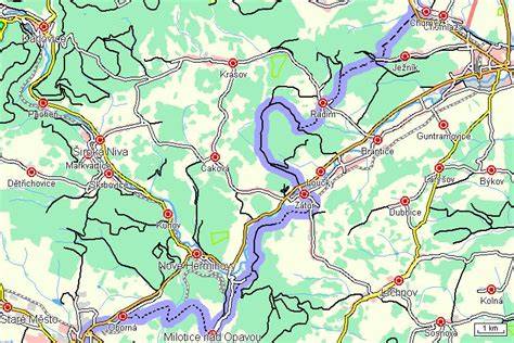 Mapa trasy Voltušská vyhlídka