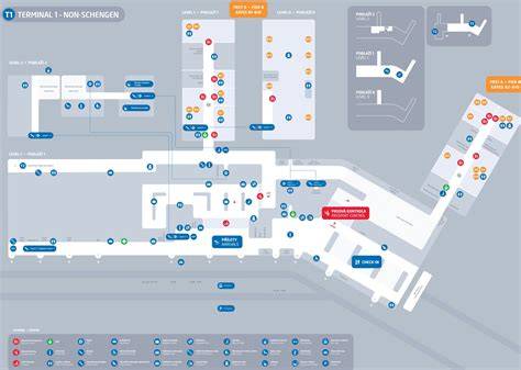 Mapa dopravy z letiště Praha do centra