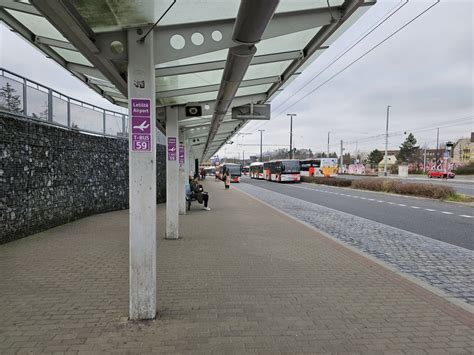 Trasa trolejbusu 59 z letiště