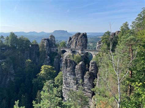 Most Basteibrücke v Saském Švýcarsku