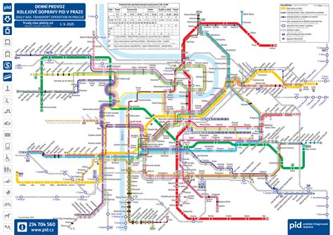 Mapa tramvajových změn v Praze