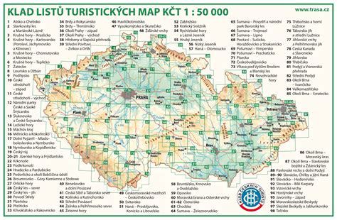Turistická mapa českých značených tras