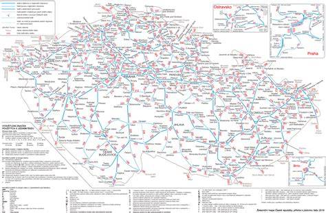 Mapa české sítě turistických tras
