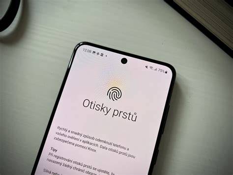 Snímač otisku prstu na telefonu