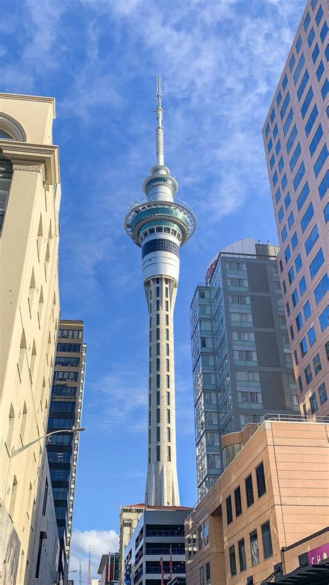 Auckland Sky Tower panorama města