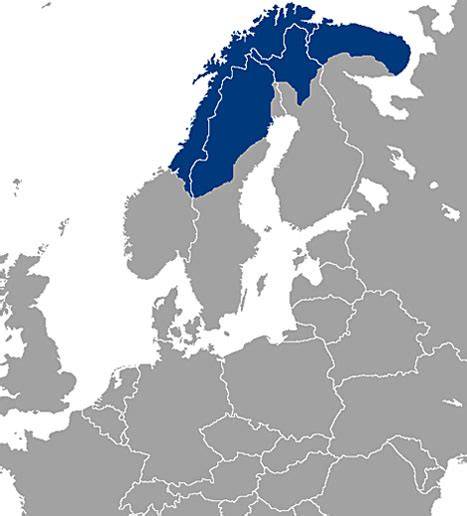 Mapa Laponska Finsko husky trasa