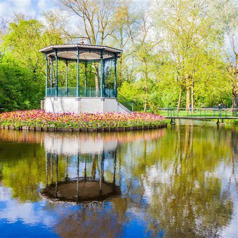 Vondelpark jezírko a pikniková louka