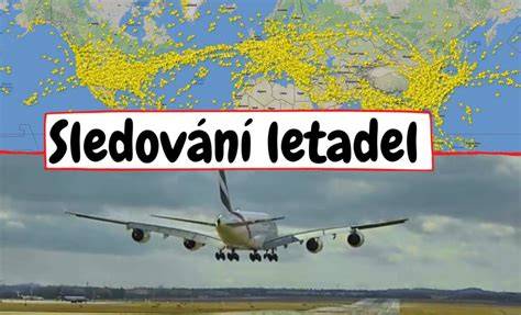 Živé sledování letadla na mapě
