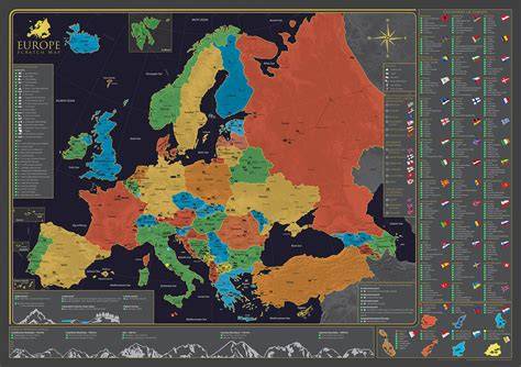 mapa levných přímořských destinací Evropy