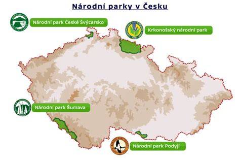 Čtyři české národní parky a Křivoklátsko