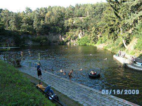 Zatopený lom Luleč koupaliště U Libuše
