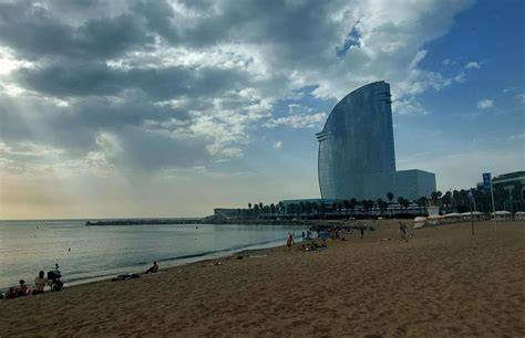 bezbariérová pláž s rampami Barcelona