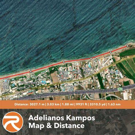 Mapa Adelianos Kampos a Rethymna