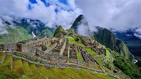 Machu Picchu ruiny v peruánských Andách