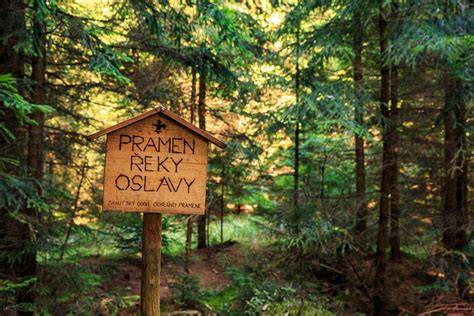 Studánka turistického pramene Oslavy