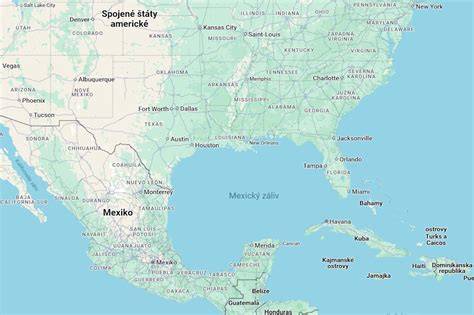 mapa ropné skvrny Mexický záliv 2010