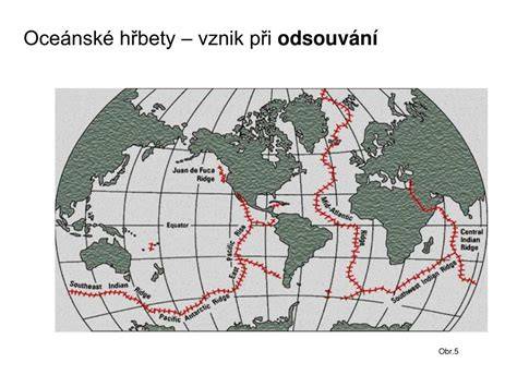 Mapa nejhlubších oceánských příkopů