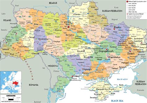 Mapa ruské okupace Ukrajiny