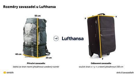 Rozměry příručního zavazadla Lufthansa