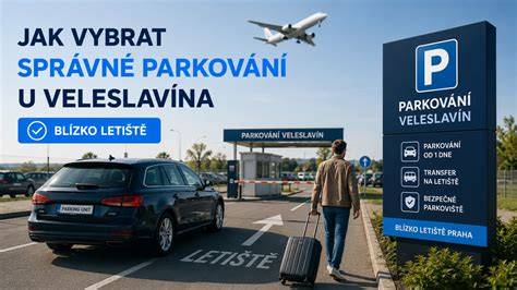 bezpečné parkování aut u letiště