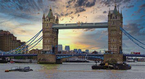 Londýn panorama s Tower Bridge