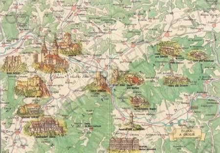 Mapa Málagy s hlavními památkami
