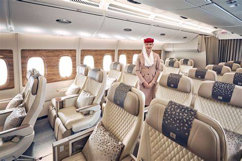 Palubní salonek Airbus A380 Emirates
