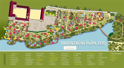 Ohrada ZOO Hluboká Vltava mapa