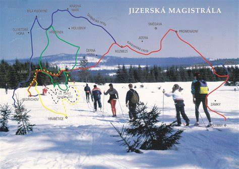 Jizerská magistrála běžecká trasa