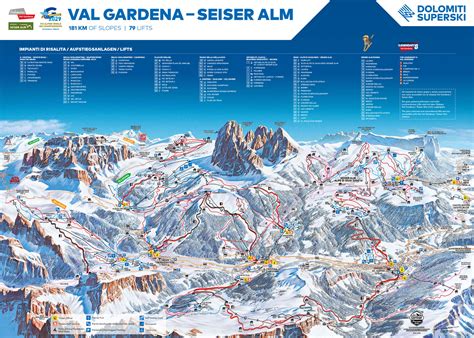 Val Gardena horské turistické trasy